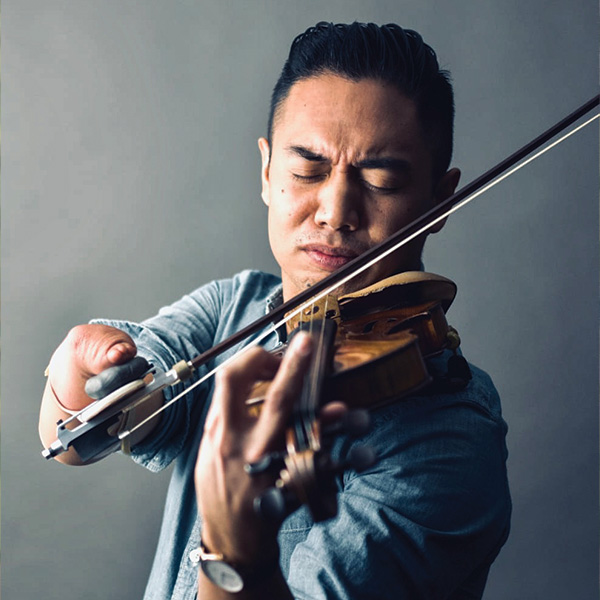 Adrian Anantawan with violin