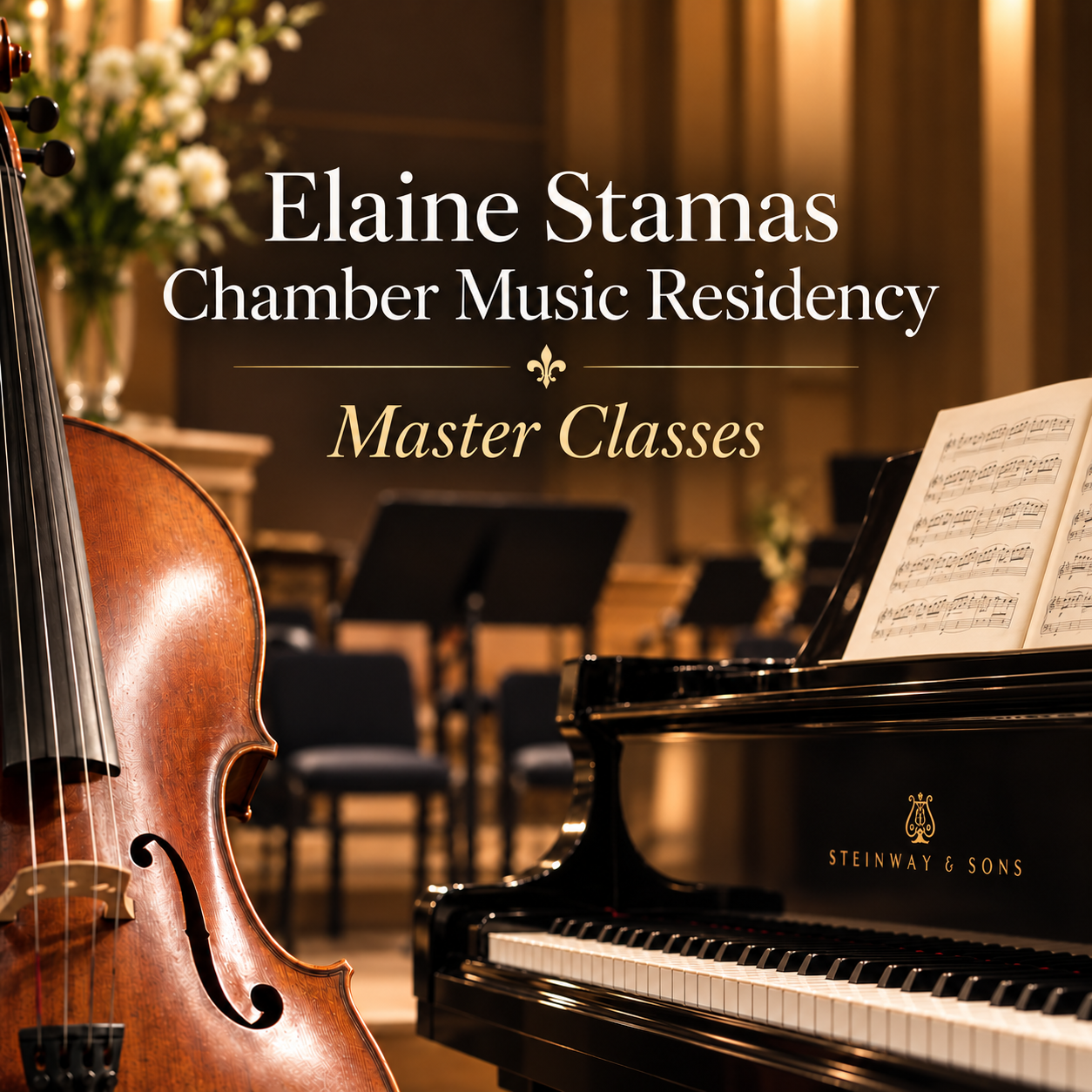 Elaine Stamas Chamber Music Residency cello and piano