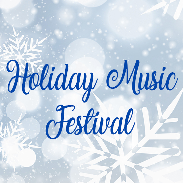 Holiday Music Festival with Snowflakes