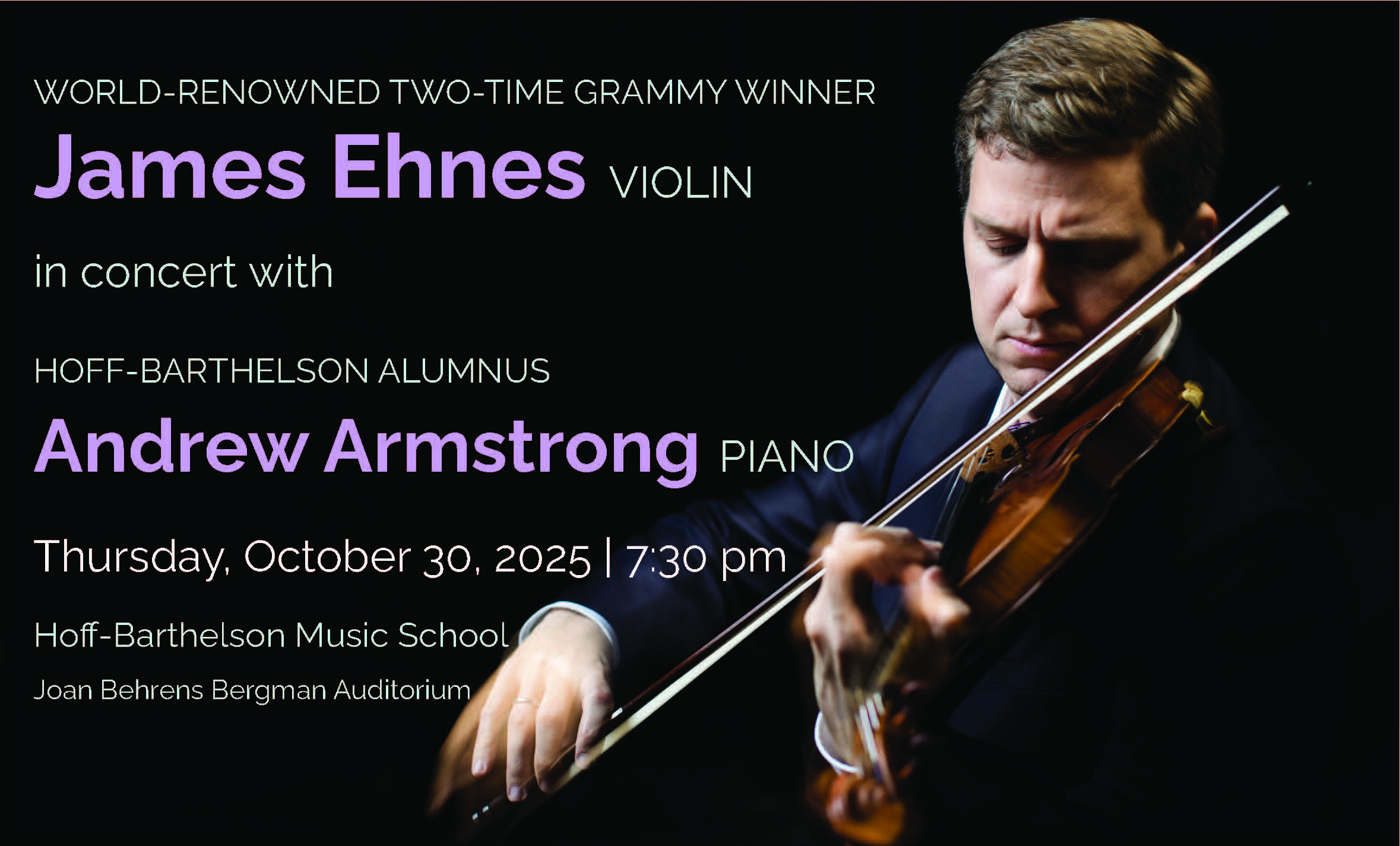 James Ehnes playing the violin
