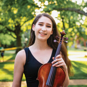 Rachel Haber with viola