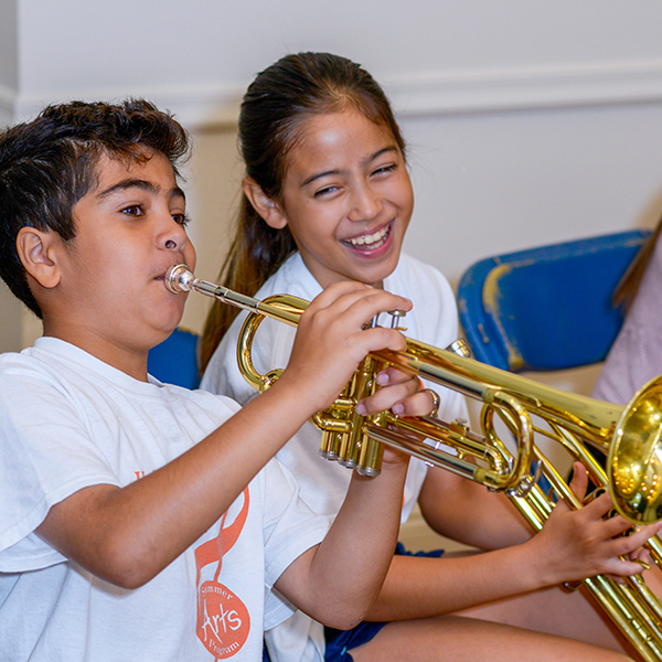 Trumpet Students at Summer Arts Program